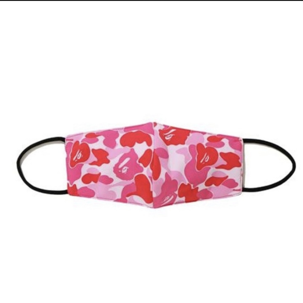8. NWT A BATHING APE *BAPE* ABC CAMO FACE MASK IN PINK